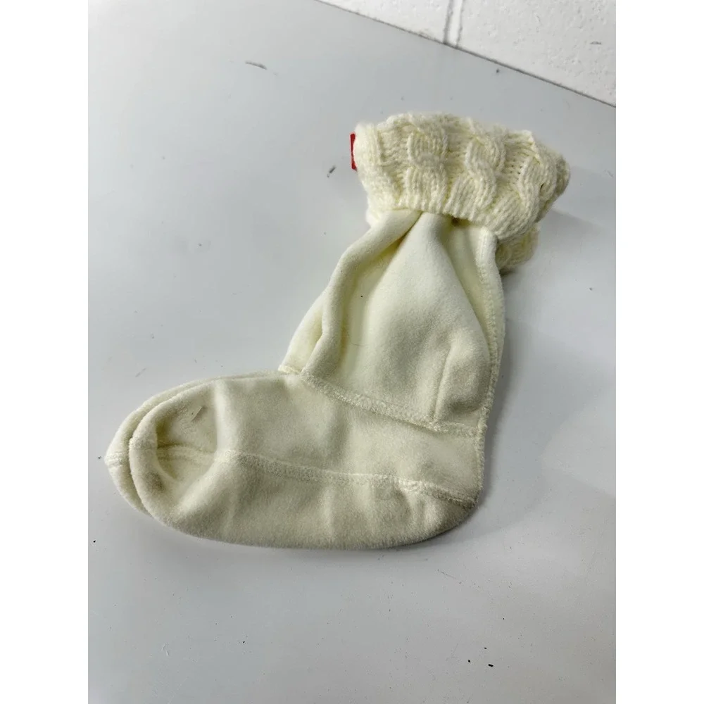 Hunter Kids Girls Stitch Cable Boot‎ Sock Liner Cream / Size Medium (11-13)